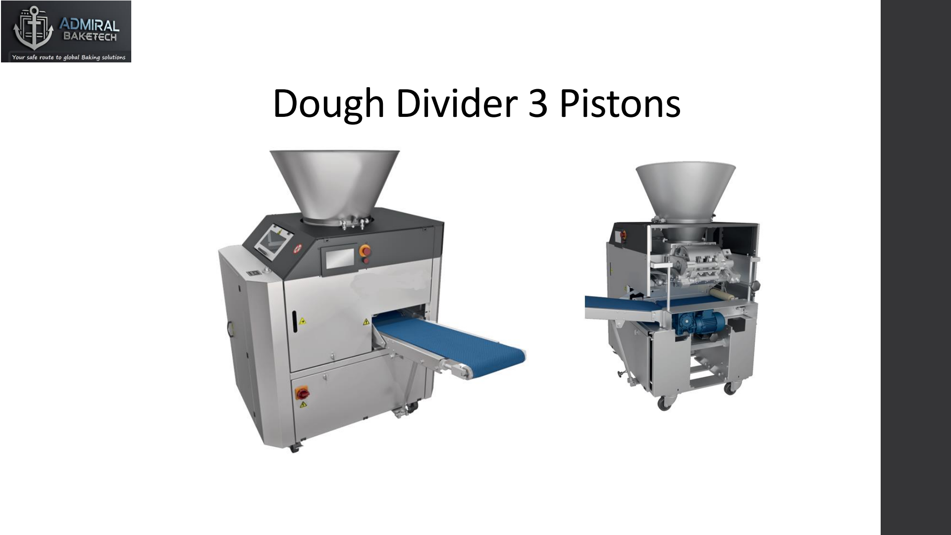 3 Pistonlu Hamur Bölücü